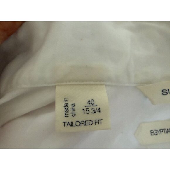 Suitsupply Mens White Dress Shirt Tailored Fit Egyptian Cotton 15 3/4 40 - Picture 6 of 6